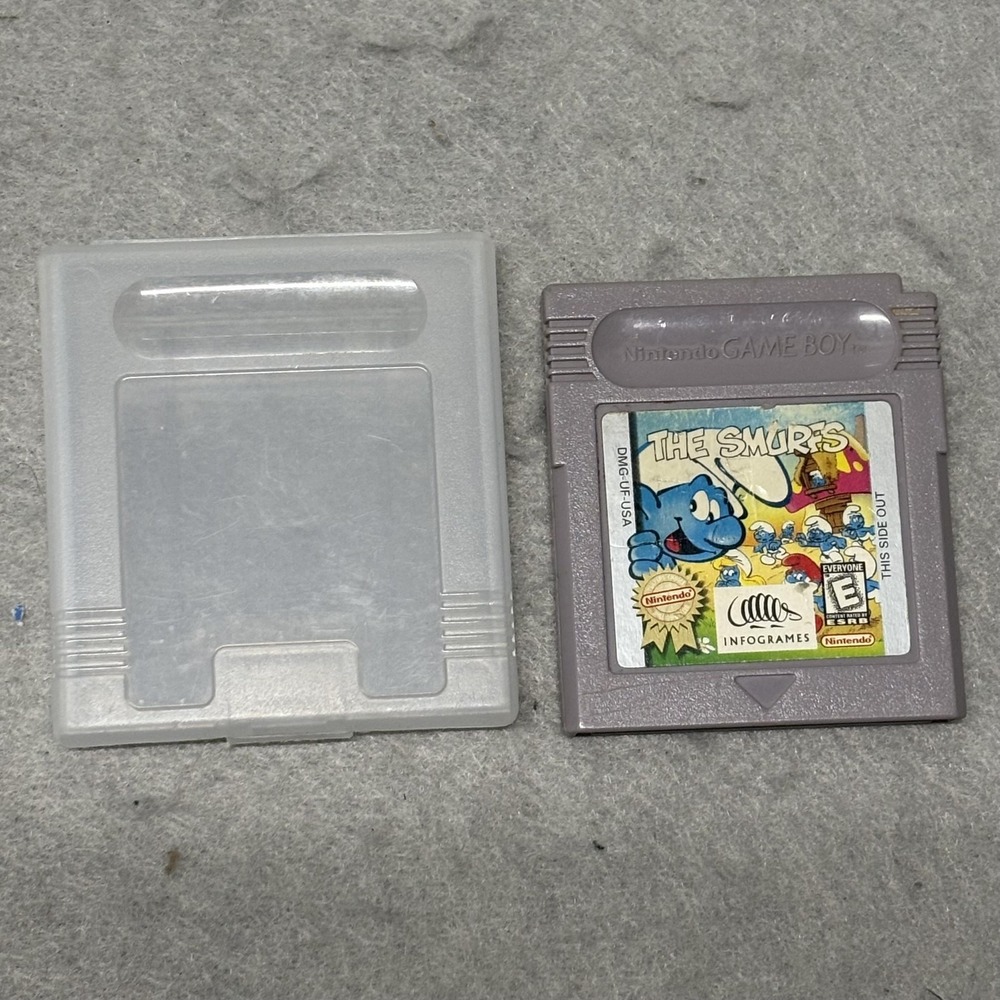 Nintendo Video Game Unisex OS Gray The Smurfs DMG-UF-USA Game Boy Retro Game